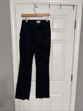 Straight Leg Studio Blue patch pockets navy blue